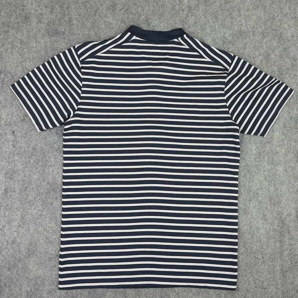 Men's Nike Dri-FIT Victory Striped Golf Polo Size Small DH0829-451 Obsidian Blue